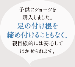 子供にショーツを購入しました。足の付け根を締め付けることもなく、親目線的には安心してはかせれます。