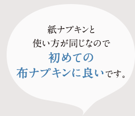 紙ナフ゜キンと使い方が同じなので、初めての布ナフ゜キンに良いて゛す。